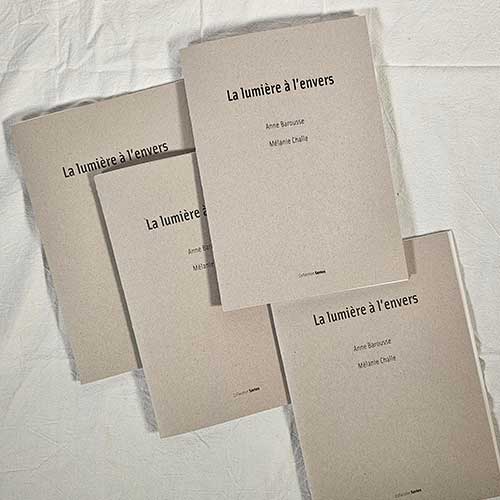 livre d'artiste La lumière à l'envers