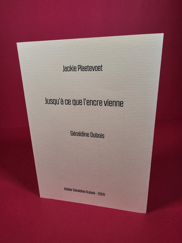 Couverture de Jusqu'à ce que l'encre vienne