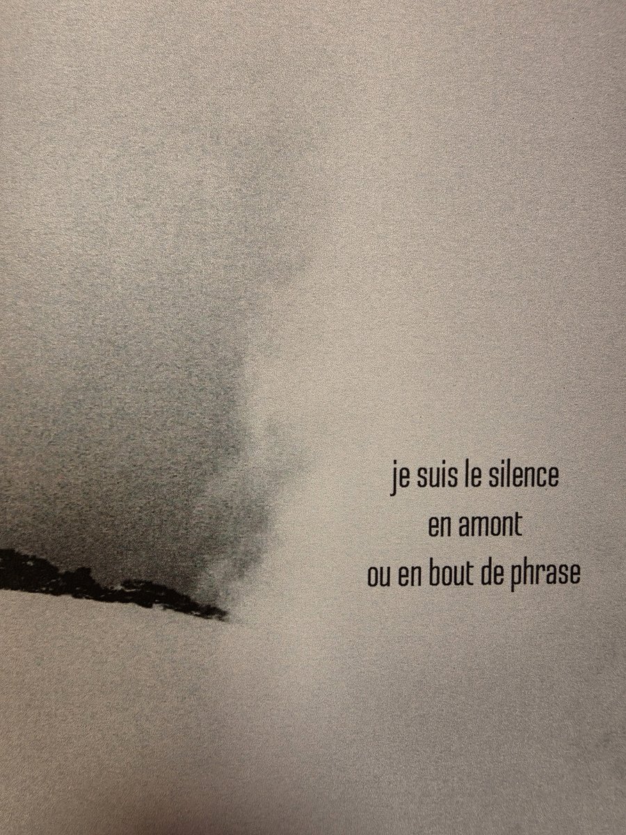 « Je suis le silence, en amont ou en bout de phrase »