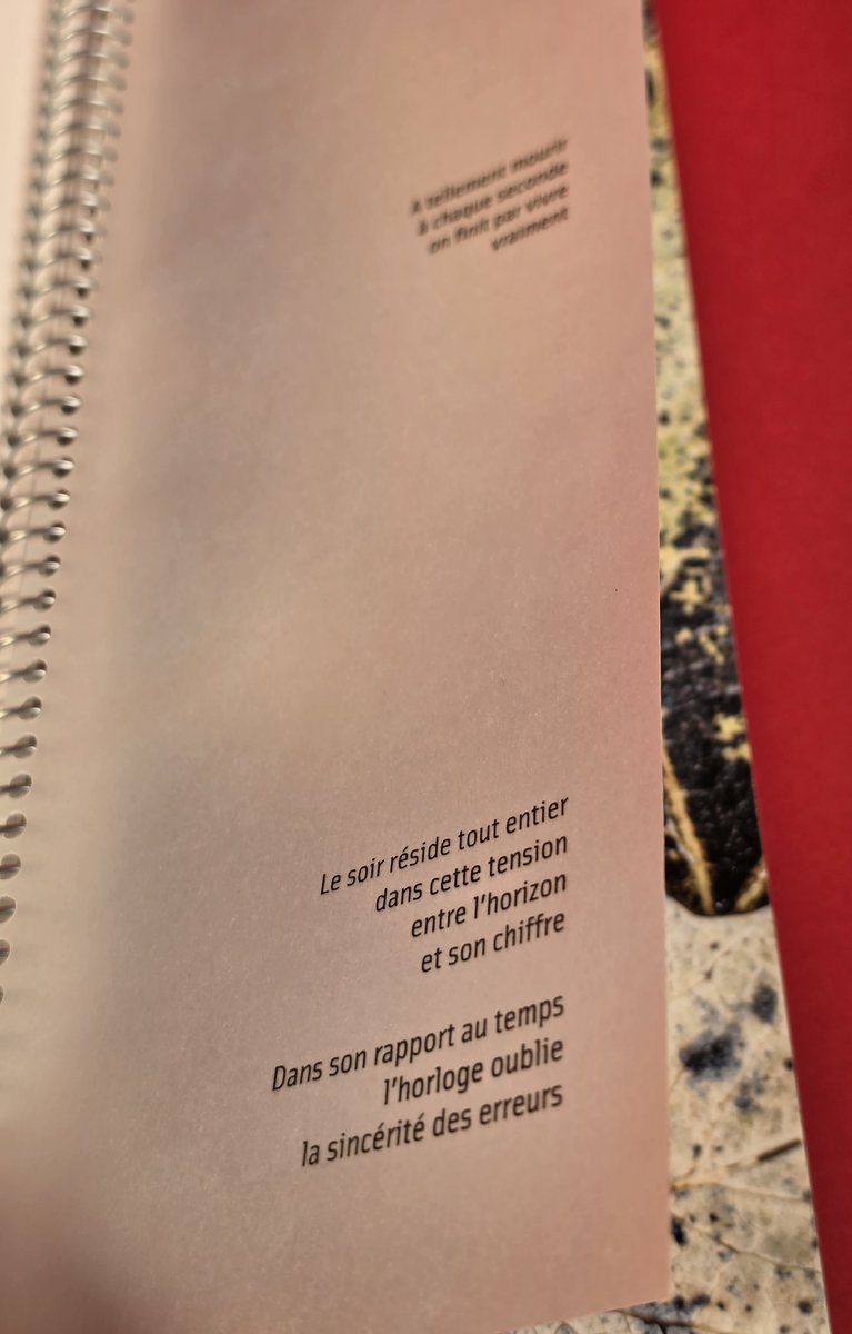 « Le soir réside tout entier dans cette tension entre l'horizon et son chiffre »