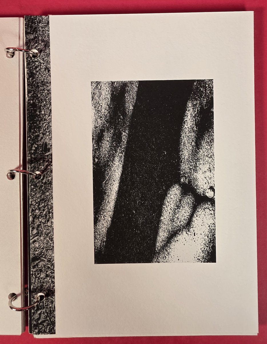 Un tirage noir et blanc, posé dans la page