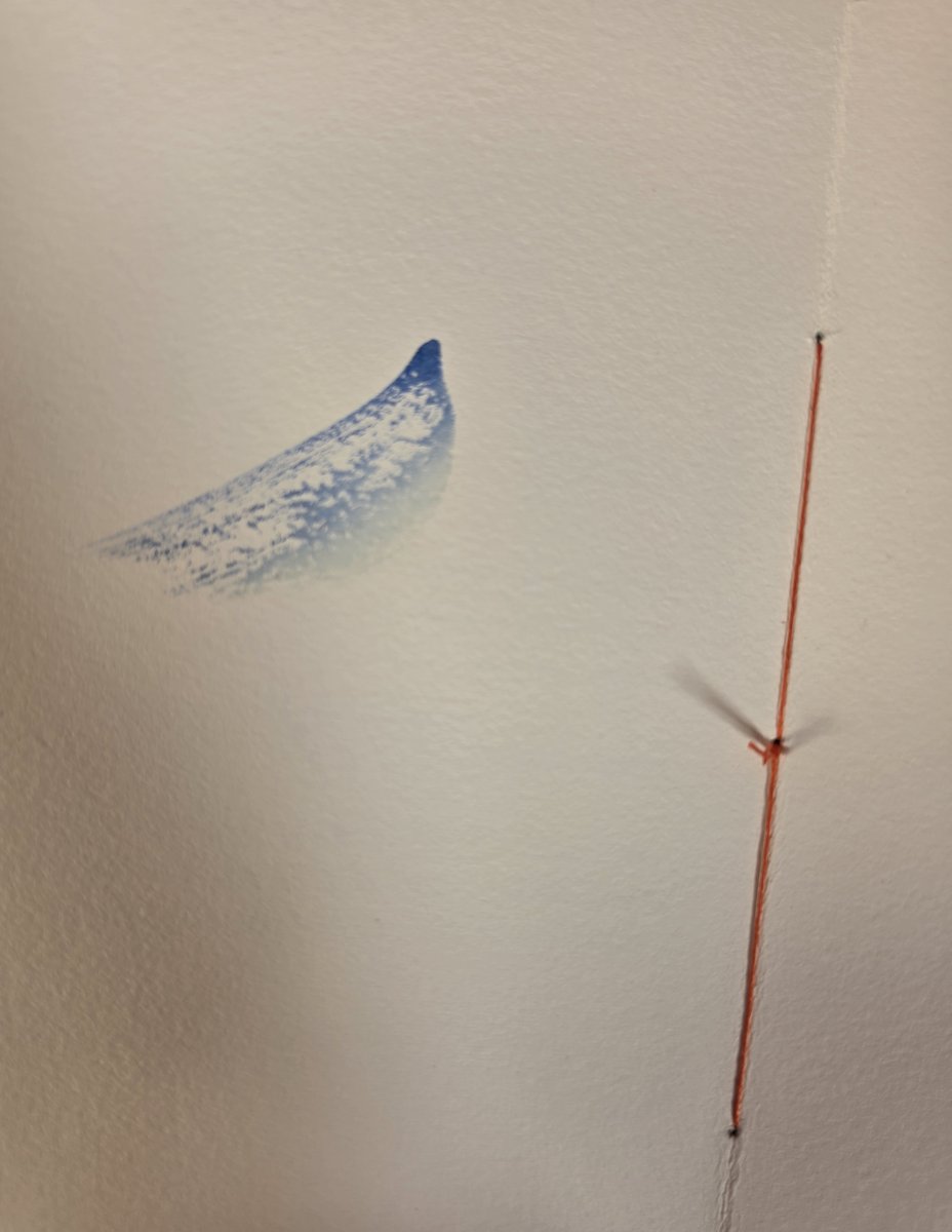 L'aquarelle de Pierre Zanzucchi, peinte à même la page